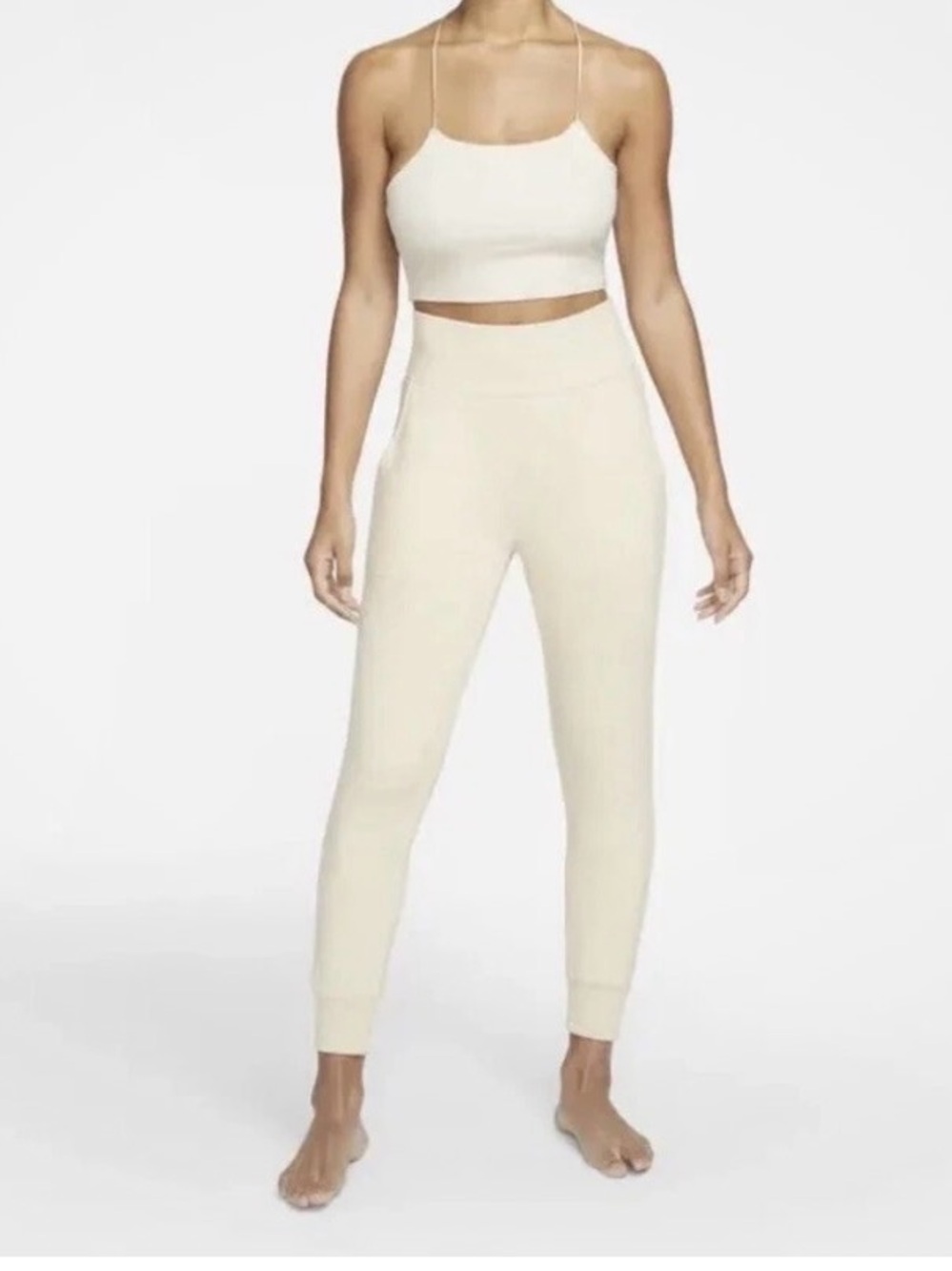 Nike Sportswear Yoga Flow 7/8 Slim Fit Pants (oatmeal) M
